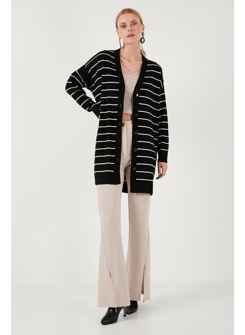 Lela V Neck Buttoned Knitted Cardigan Women's Cardigan 4616137 - Image 2